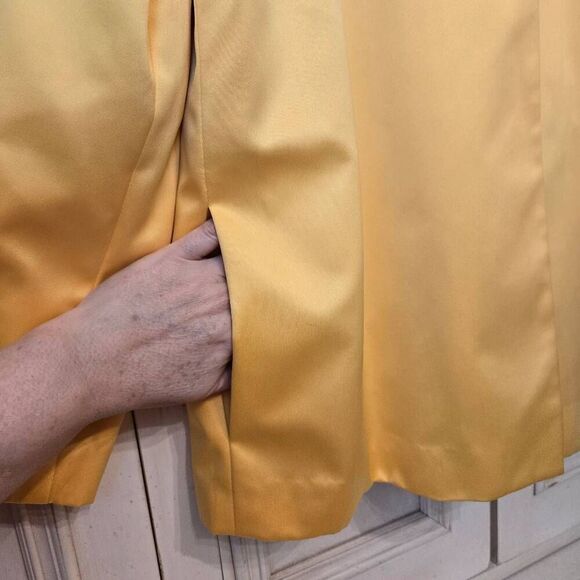 NWT Adrienne Landau Yellow Satin Jacket XS - Picture 6 of 11